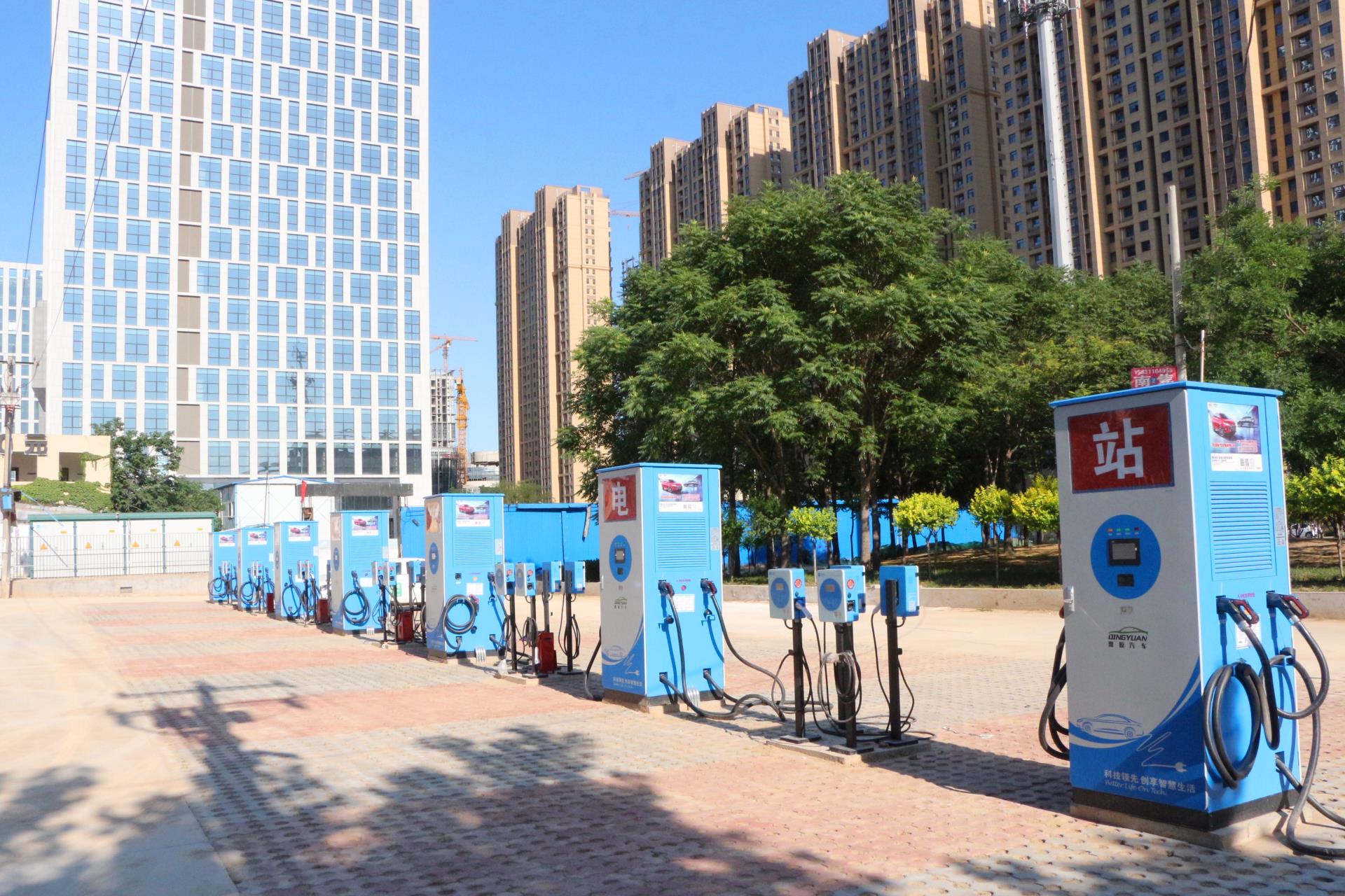 HG视讯电气石家庄南焦客运汽车充电站项目